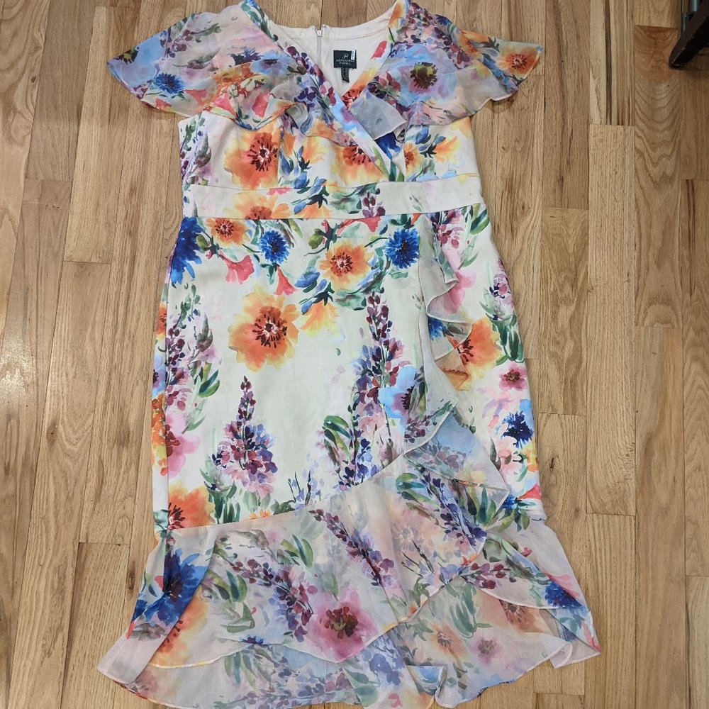 Floral Multicolor Women's Dress